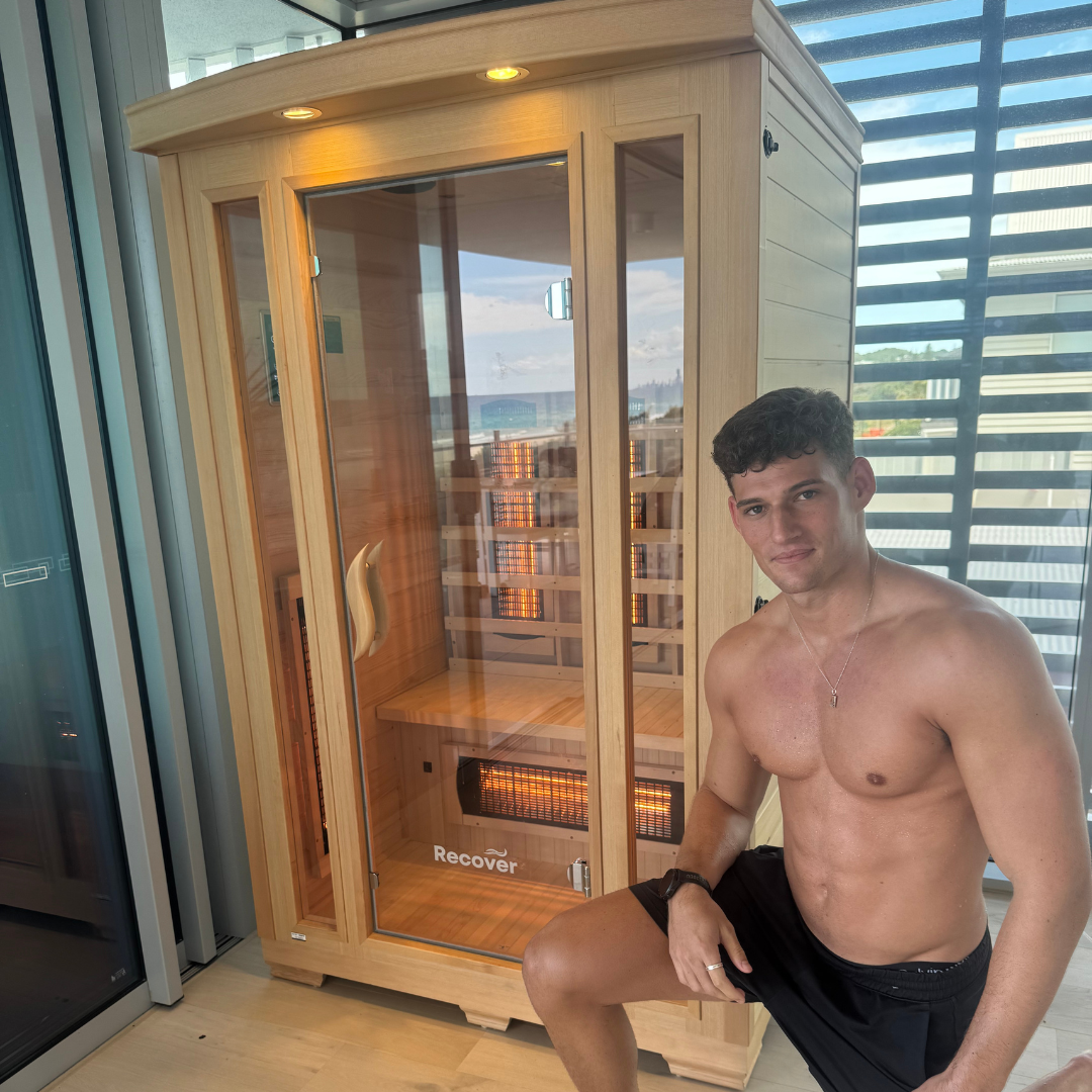 Recover | Deluxe Wooden Ice Bath & Infrared Sauna Combo