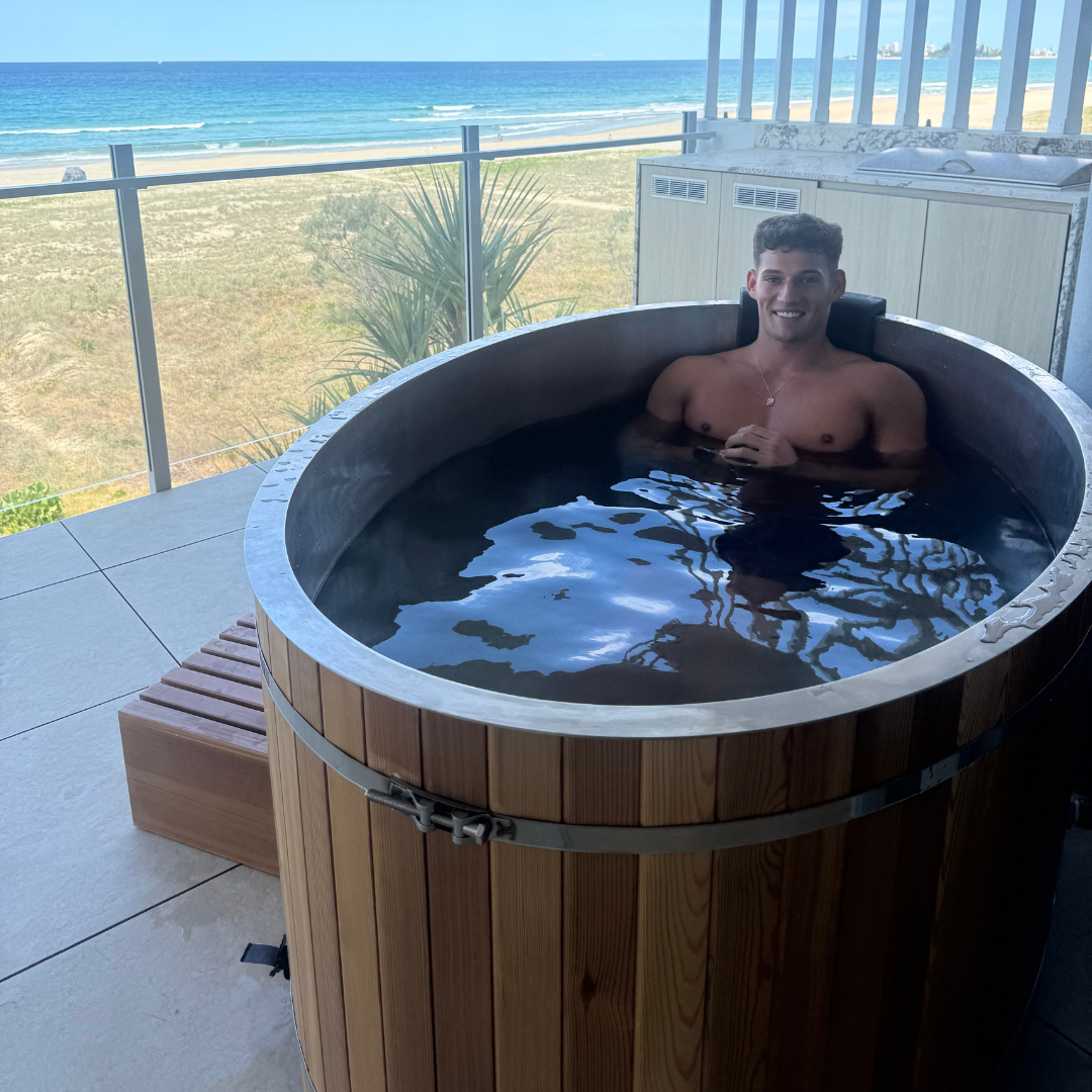 Recover | Deluxe Wooden Ice Bath & Infrared Sauna Combo